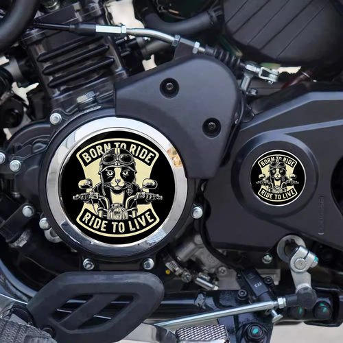 适用于豪爵TR300改装金属车标贴