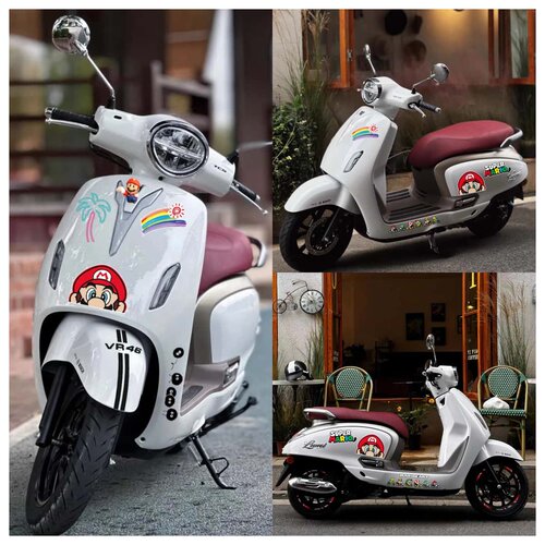 适用豪爵Lumi125摩托车反光贴纸