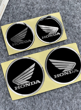 适用本田PCXNS150GX NWG150 NWT150圆标翅膀贴纸摩托车立体油箱贴