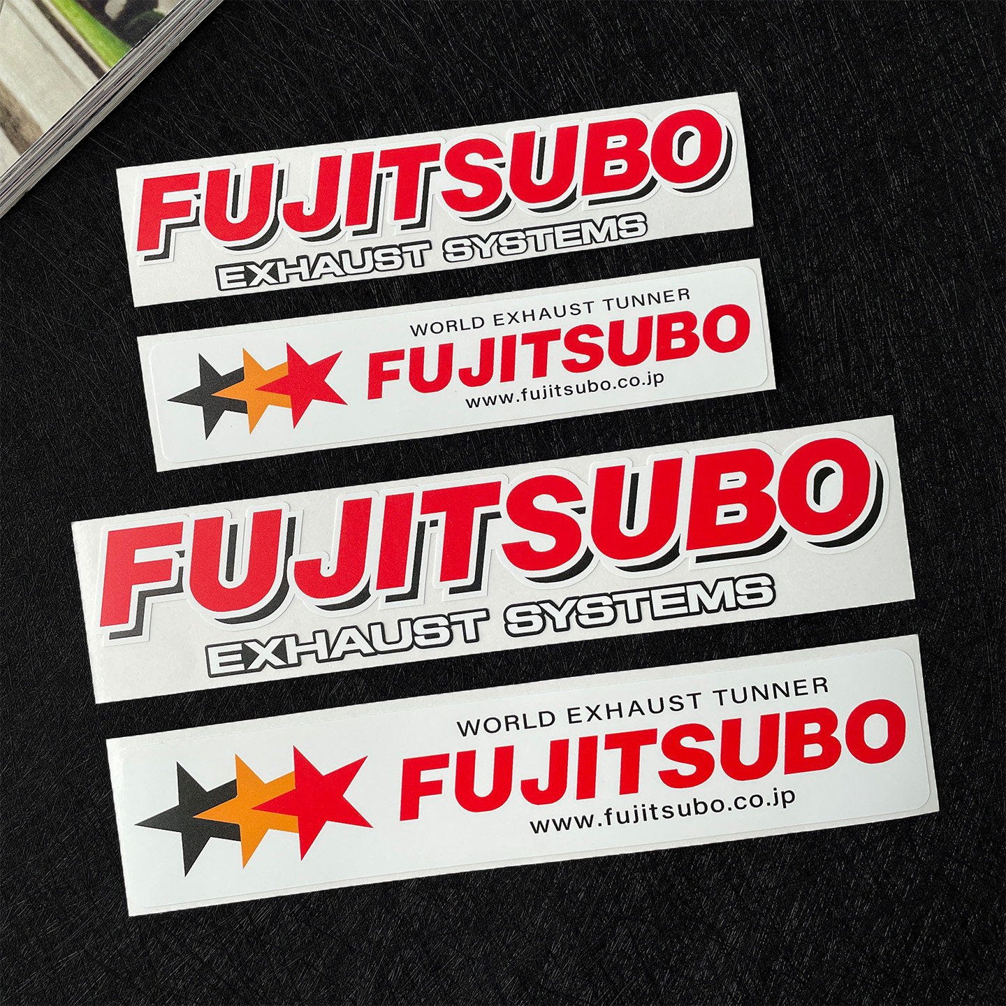 适用FUJITSUBO改装排气管贴纸FGK尾喉王LOGO汽车改装个性贴标