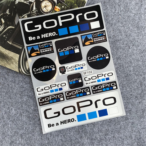 适用于摩托车改装GoPro反光贴纸