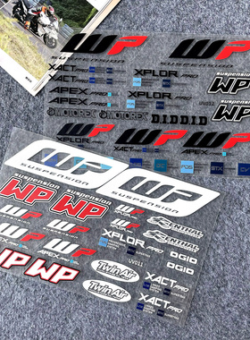 适用于KTM Duke390/790/1290 WP减震器UV打印贴纸改装件防水贴花