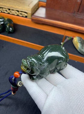 析木河磨貔貅手把摆件茶宠193克自家工厂制作精品原生态一手货源