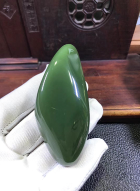 碧玉戒指裸石菠菜绿阳绿猫眼一线天戒面 18k金吊坠项链指环