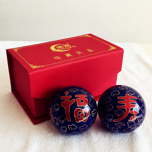 康恩手球景泰蓝福寿老人生日礼物
