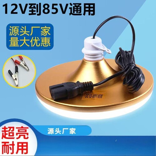 12V低压灯泡24V36V48V60伏电瓶灯电动车飞碟LED灯泡