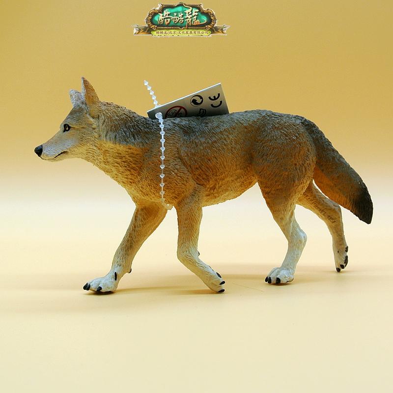仿真野生动物郊狼模型玩具摆件