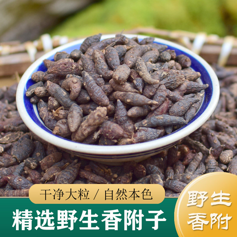 香附中药材正品 精选无硫野生香附子500g 香附片醋制香附（当归）