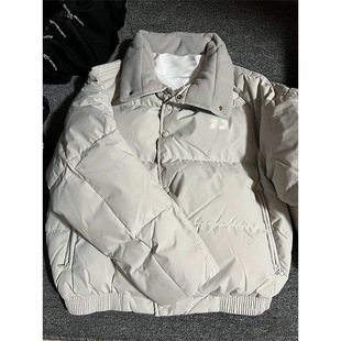 设计感甜酷灰色棉服女冬季 宽松百搭休闲加厚保暖棉衣外套 2025新款