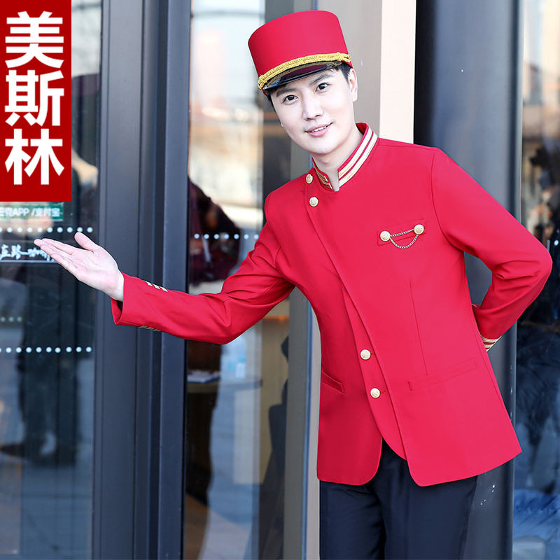 酒店门童迎宾服装泊车员男保安接待咨客工作服秋冬装会所宾馆制服