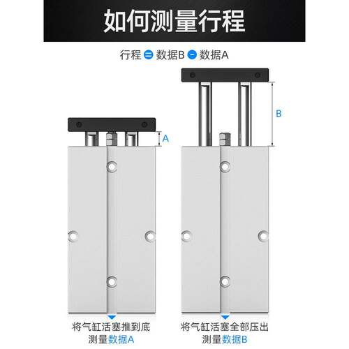 双轴气缸TN10X10S TN16X20S TN20X30S TN25X40S TN10X150S 10X60S
