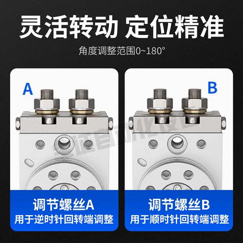 全新SMC 摆台旋转气缸MSQB1A-2A-3A-7A-10A-20A-30A-50A MSQB10A