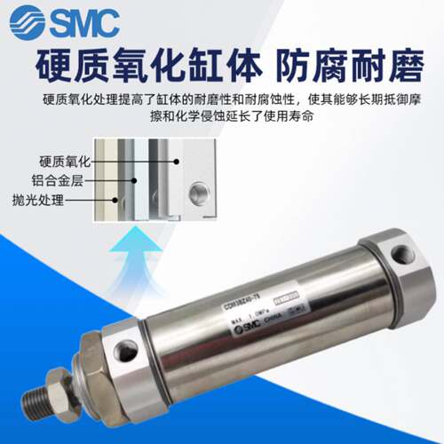 SMC不锈钢迷你气缸CM3B/CDM3B/CM3C/CM3D/CM3E/CM3F/CM3G/CM3L