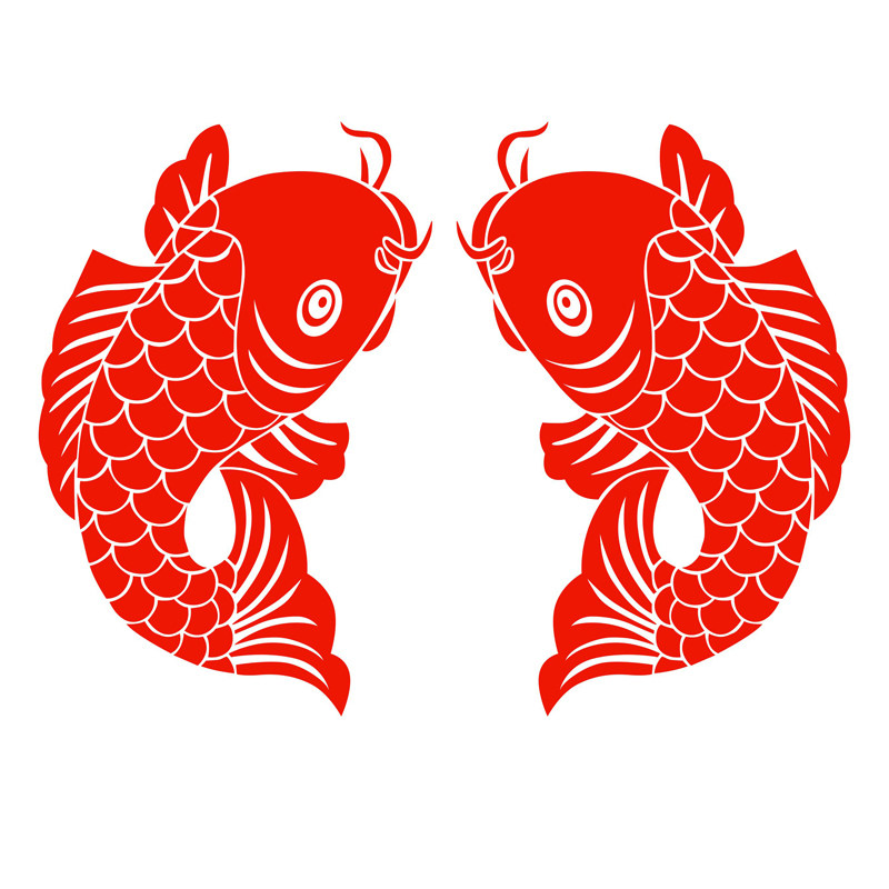 鱼剪纸鲤鱼窗花年年有余静电贴纸贴画玻璃门贴双面红色2026马年,节庆用品/礼品,喜字/剪纸/贴纸,淘宝优惠券,粉丝福利购,淘宝优惠卷
