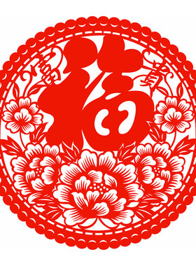 福字静电贴纸2026马年窗花新年春节年画玻璃门窗户装饰贴年年有余