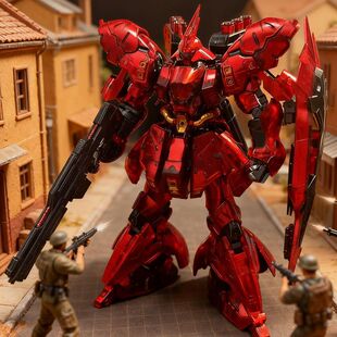 新品四海模型 电镀沙扎比RG1/144国产拼装模型玩具国模机甲手办