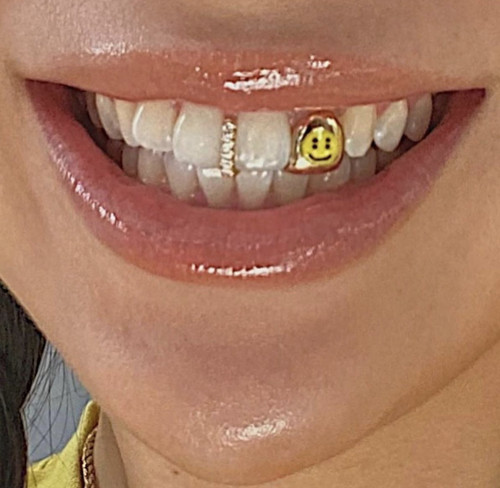 18k笑脸牙饰定制Grillz