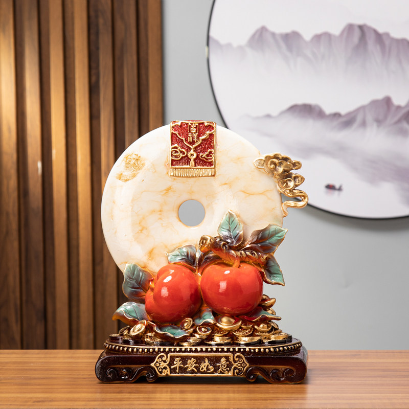 三味线树脂祝福新中式客厅