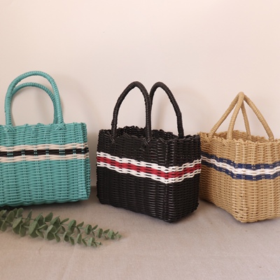 （随机发货）小号野餐篮购物篮采摘篮家居沐浴洗澡篮手提收纳篮