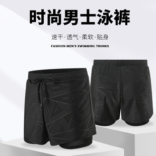 男款 游泳装 2026新款 运动游泳裤 备男全套 防尴尬成人大码 双层泳裤