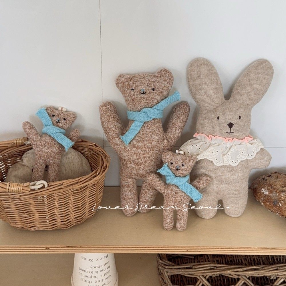 韩国ins秋冬新款蝴蝶结充棉布艺小兔子玩偶 可爱设计陪伴公仔娃娃,节庆用品/礼品,创意玩偶,淘宝优惠券,粉丝福利购,淘宝优惠卷