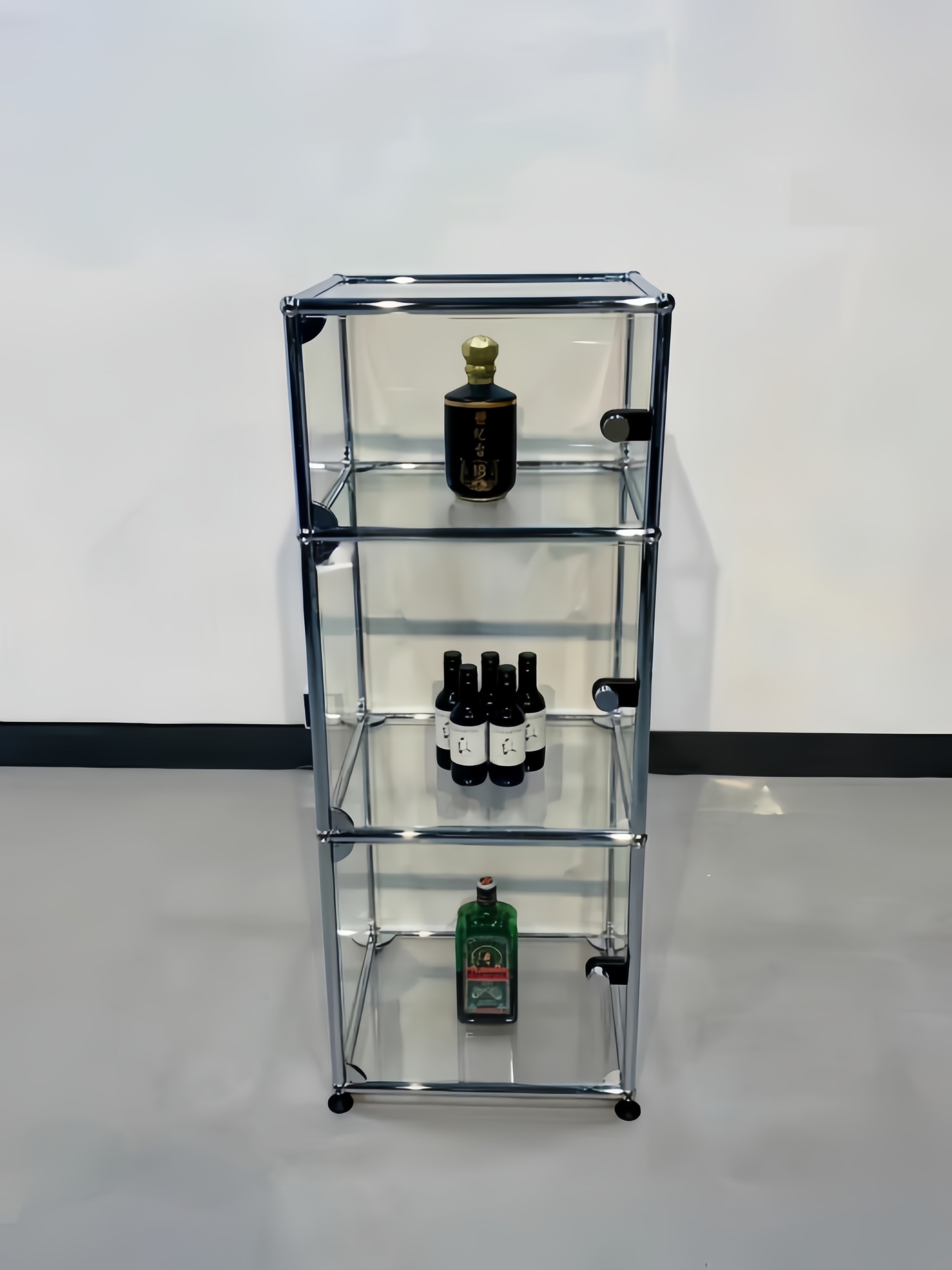 中古多功能场景模块化玻璃组合 展示装饰收藏手办鞋柜