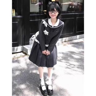 LBTUPR 荷叶边水手领jk制服套装原创设计正版翻领韩系学院风女