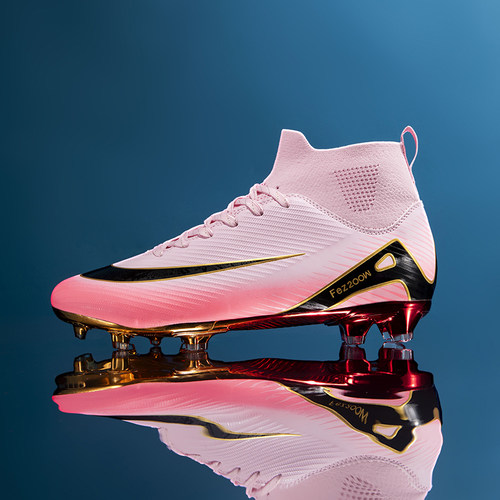 C罗刺客16足球鞋男款高帮成人长钉学生儿童TF碎钉比赛专用训练鞋