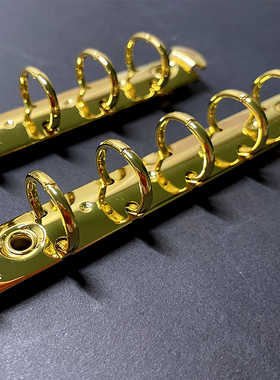 仓末A5A6活页夹电镀金色黑色DIY金属夹笔记本配件活页手账本配件