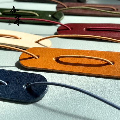 仓末手工旅行护边皮扣记事本绑绳