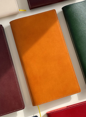 仓末头层牛皮TN定页手账本标准款MD旅行记事本护照款记事本真皮本