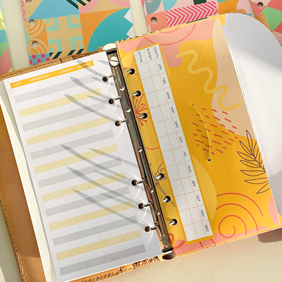 仓末A6活页预算卡彩色隔页纸