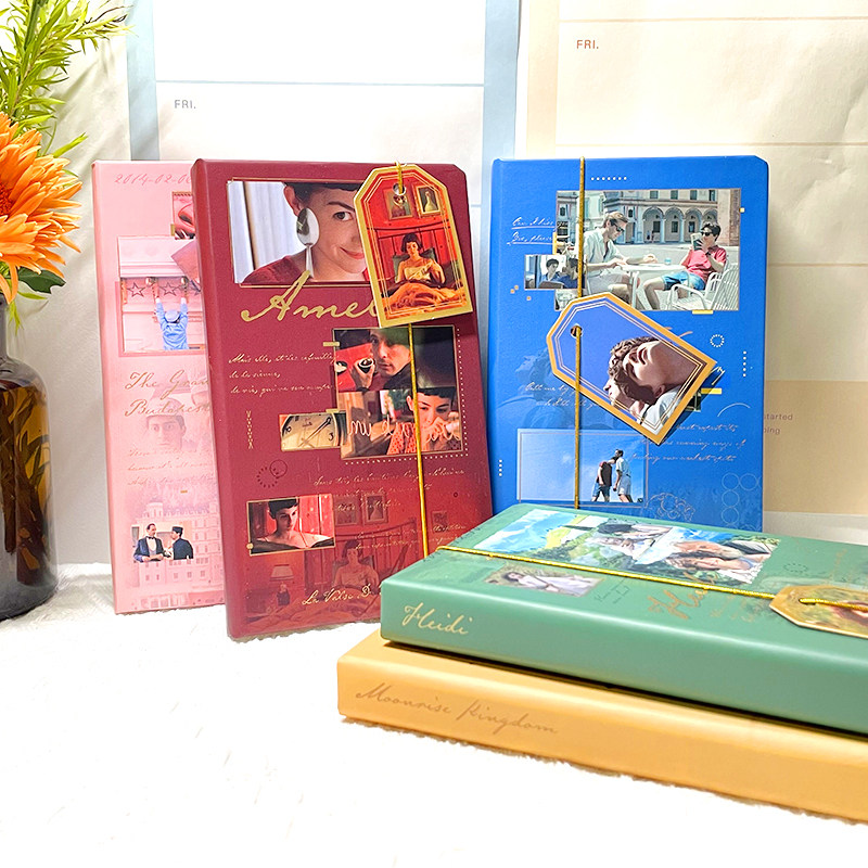 仓末言己电影留声系列精装硬面复古风手帐记录笔记本海蒂笔记本