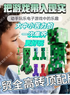 2025新款我的世界系列苦力怕21276大爬行者高砖拼装积木玩具礼物