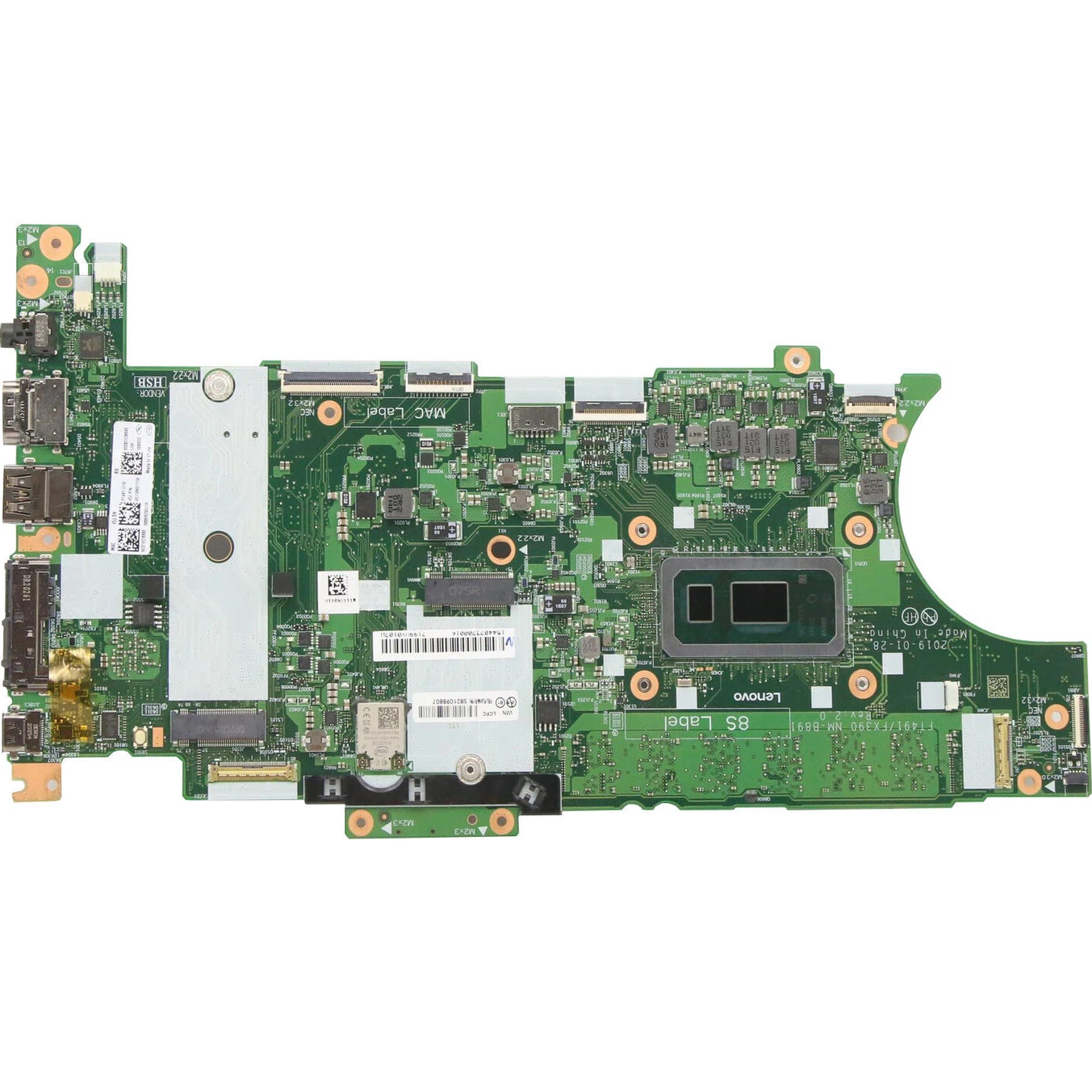 适用于 联想 T490 T590 P43s P53s X390 T490s X395 T495s 主板