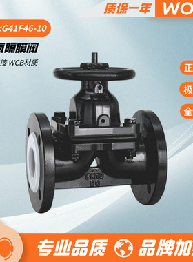 衬氟隔膜阀G41F46国标英标电厂专用耐酸碱腐蚀气动EG641J上海阀门