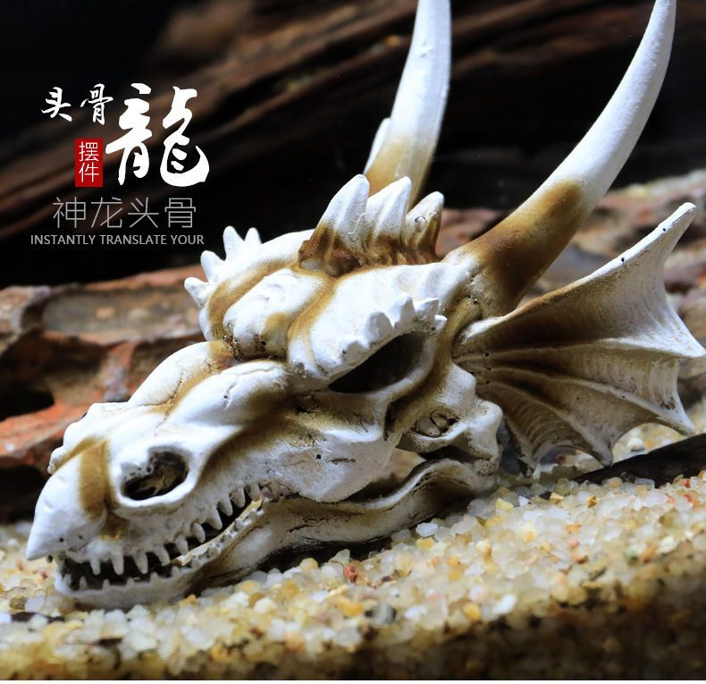 爬虫树脂躲避宠物造景躲避人头骨骷髅头骨宠物爬箱躲避造景用