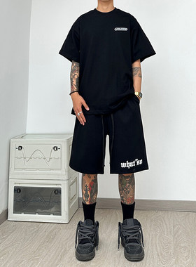 小青年妮家短裤男美式街头嘻哈潮流三分ku四分裤子呢力官方五分库