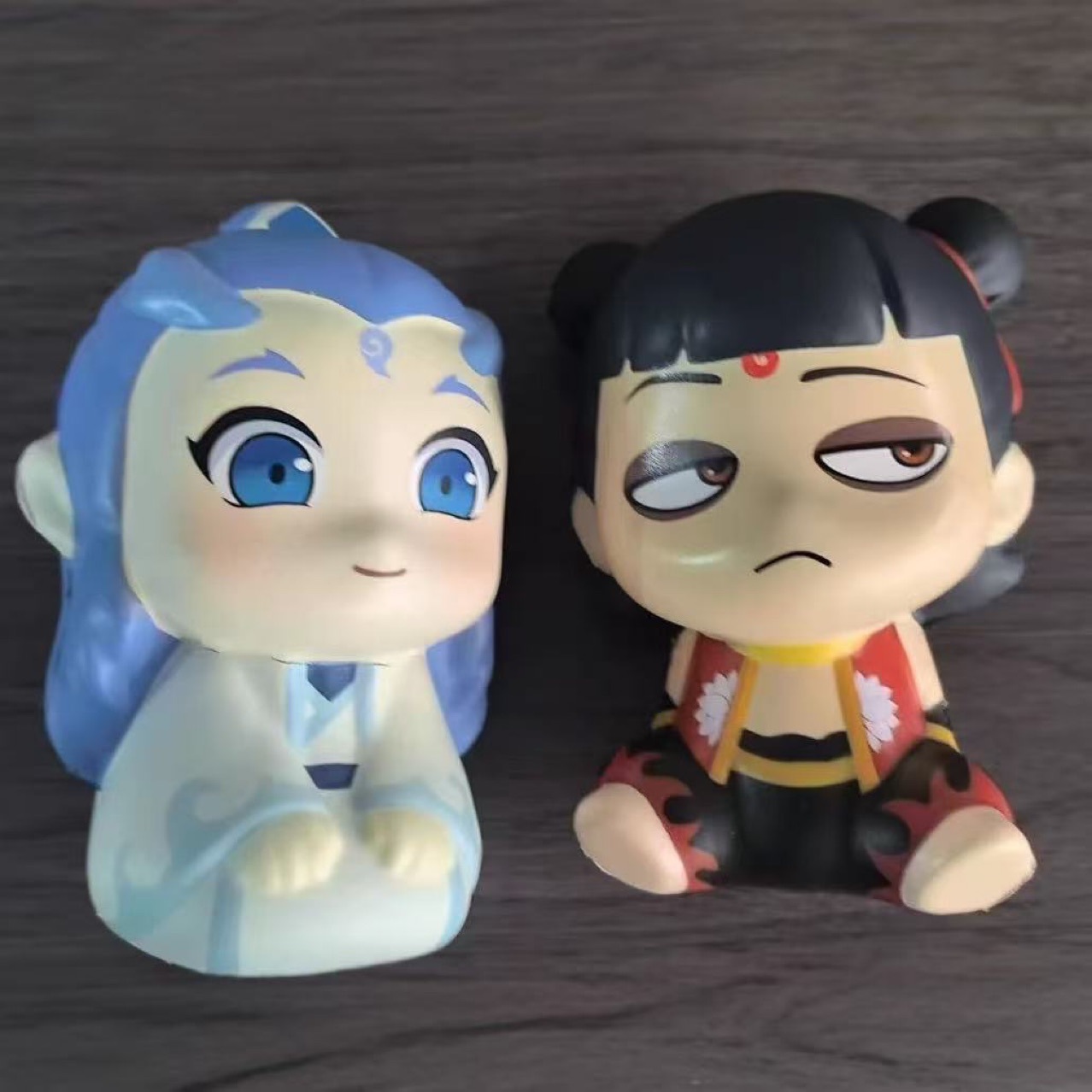 2025爆款捏捏乐哪吒敖丙慢回弹解压减压神器跨境潮玩娃娃机迷你