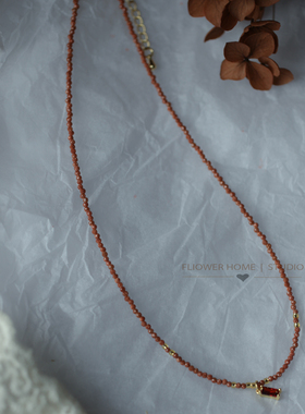 金沙石锁骨链颈链时尚精致