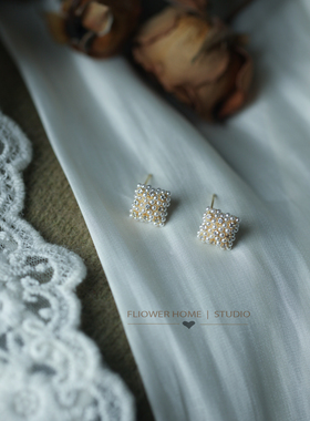 花宿studio 落在黎明~精致甜美优雅高质感个性气质925银针耳环