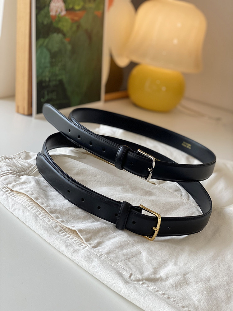 女牛皮经典法式皮带简约