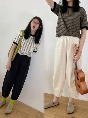 短袖百搭休闲常规棉麻女