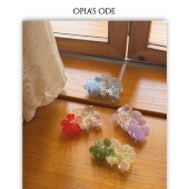 Opia Ode 重工花朵醋酸发抓夹甜美少女大号鲨鱼夹超仙气质发饰女