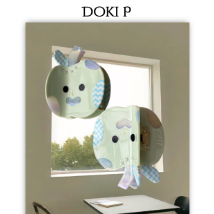 Doki P《彩虹果》原创设计拼色彩虹苹果醋酸水钻童趣发夹抓夹女