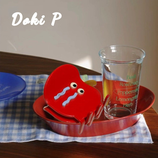 Doki P《苹果观察员》原创设计哭泣水果大号法国醋酸发抓夹鲨鱼夹