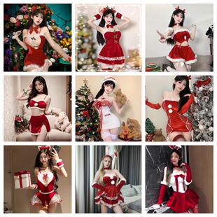 圣诞节cosplay服装兔女郎性感制服纯欲q趣qqny小胸聚拢秋冬睡衣服