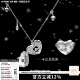 随时在雪天等你 小猫 原创翻盖爱心吊坠项链极闪拉丝镶钻毛衣链