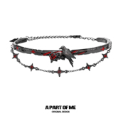 渡鸦系列原创设计小众乌鸦项链高级锁骨链黑色甜酷chocker颈链