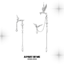 清冷飞鸟集 耳夹高级感耳饰 原创设计小众耳环不对称珍珠一体式